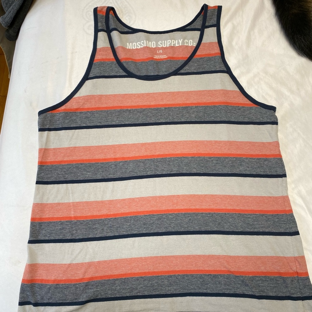 Mossimo Supply red and blue striped tank